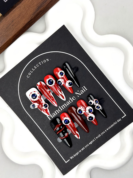 DRAMATIC RED STILETTOS.