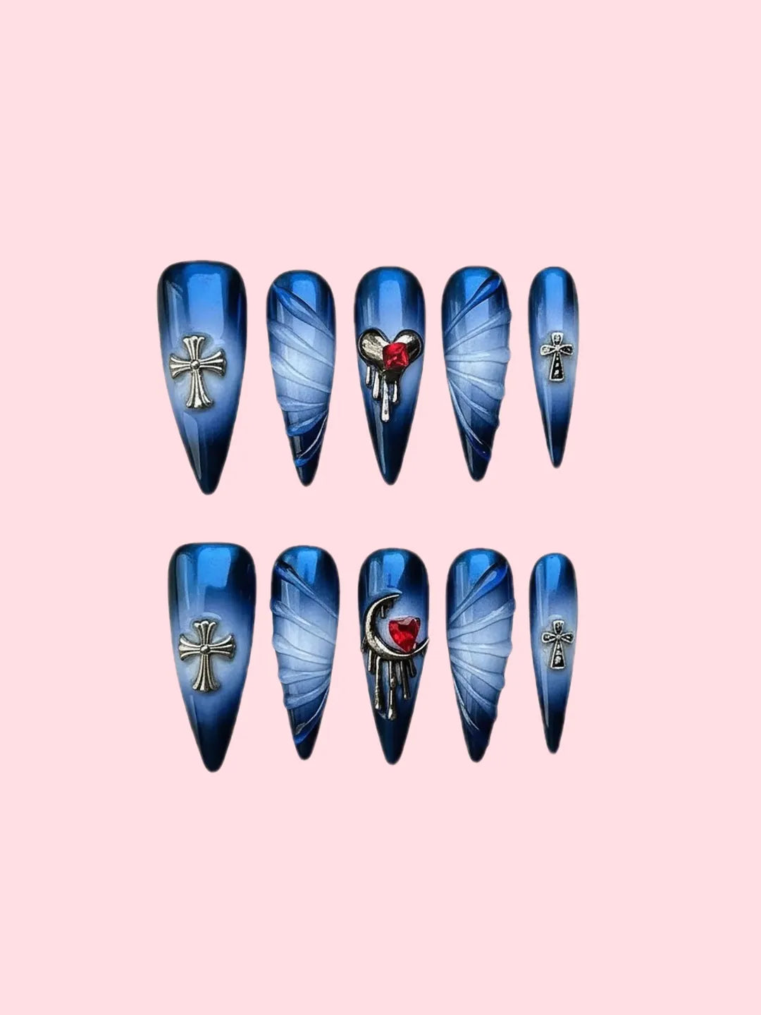 GOTHIC BLUE CRUCIFIX