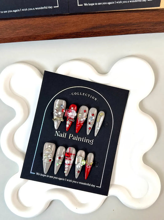 SANTA'S JEWELED STILETTOS