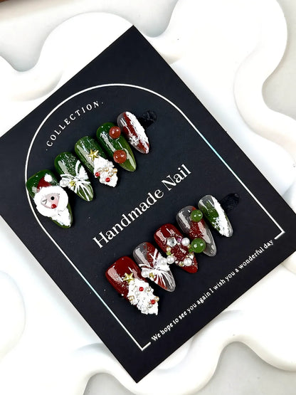 SCULPTED SANTA JEWELS