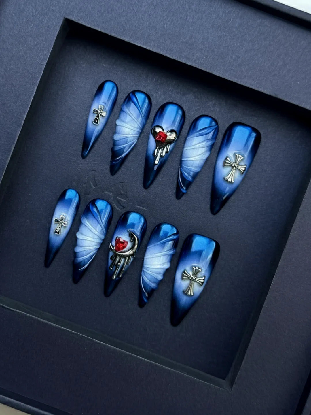 GOTHIC BLUE CRUCIFIX